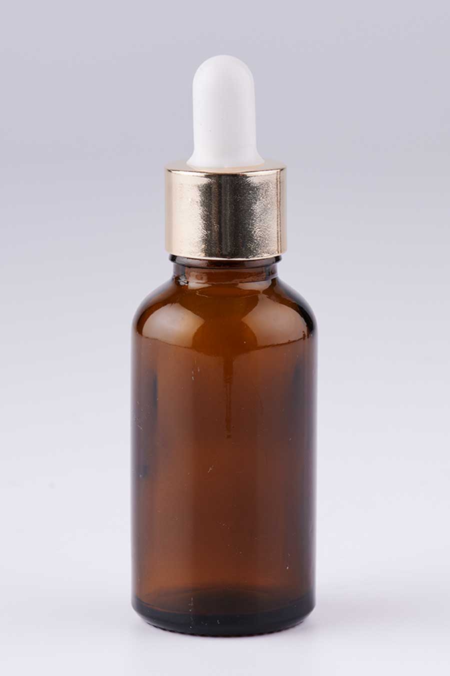 30 ml amber glass bottle with 18mm dropper