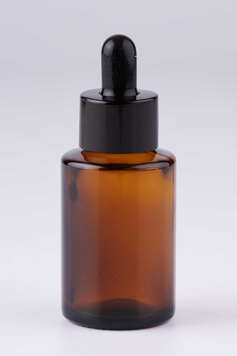 30 ml flat shoulder gloass bottle with droper cap