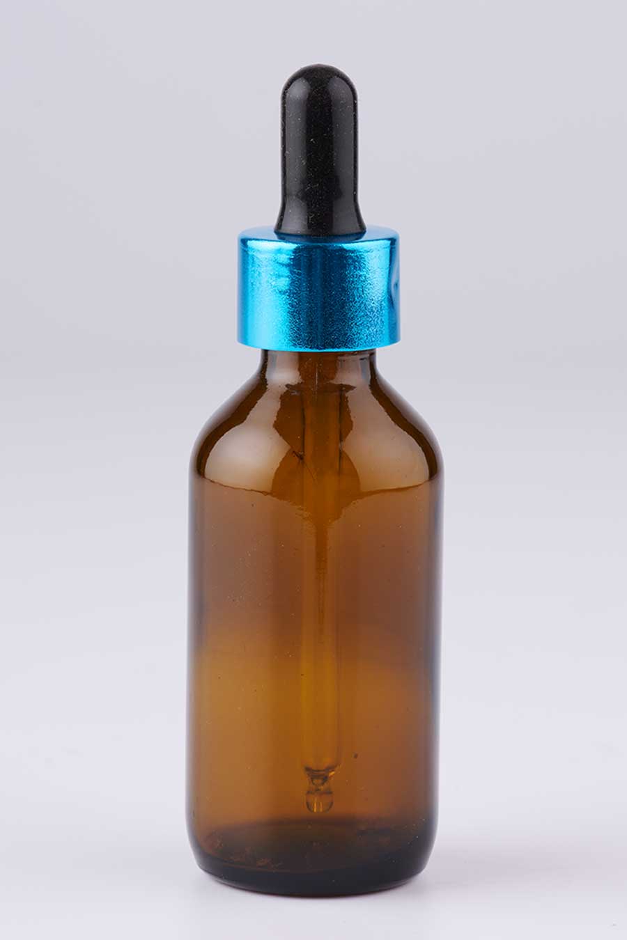 50 ml 20410 amber glass bottle with alluminium sleeve